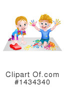 Playing Clipart #1434340 by AtStockIllustration