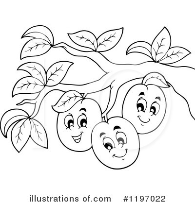 Royalty-Free (RF) Plum Clipart Illustration by visekart - Stock Sample #1197022