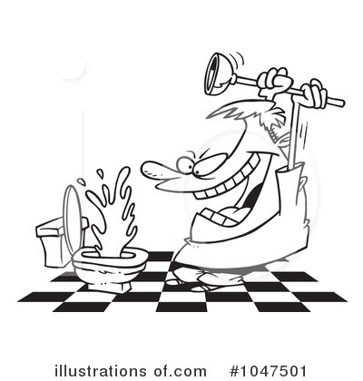 Royalty-Free (RF) Plumber Clipart Illustration by toonaday - Stock Sample #1047501