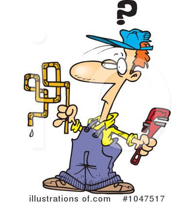 Royalty-Free (RF) Plumber Clipart Illustration by toonaday - Stock Sample #1047517