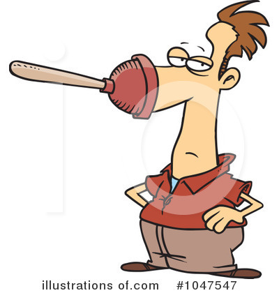 Royalty-Free (RF) Plumber Clipart Illustration by toonaday - Stock Sample #1047547
