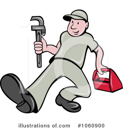 Royalty-Free (RF) Plumber Clipart Illustration by patrimonio - Stock Sample #1060900