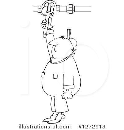 Royalty-Free (RF) Plumber Clipart Illustration by djart - Stock Sample #1272913