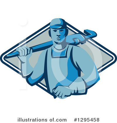 Royalty-Free (RF) Plumber Clipart Illustration by patrimonio - Stock Sample #1295458