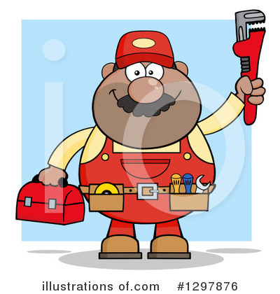 Plumber Clipart #1297876 by Hit Toon