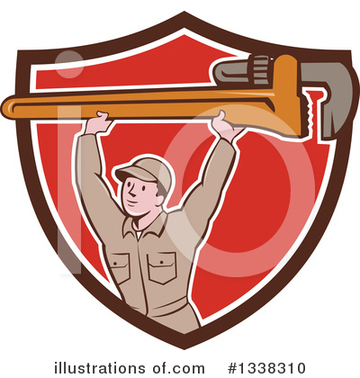 Royalty-Free (RF) Plumber Clipart Illustration by patrimonio - Stock Sample #1338310