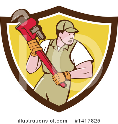 Royalty-Free (RF) Plumber Clipart Illustration by patrimonio - Stock Sample #1417825