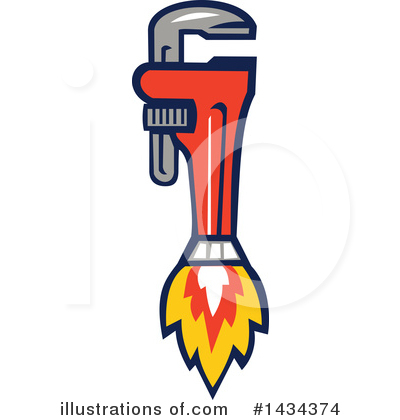 Royalty-Free (RF) Plumber Clipart Illustration by patrimonio - Stock Sample #1434374