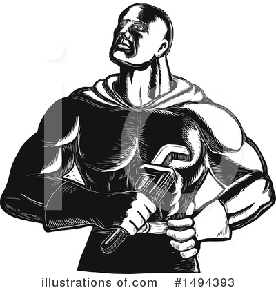 Royalty-Free (RF) Plumber Clipart Illustration by patrimonio - Stock Sample #1494393