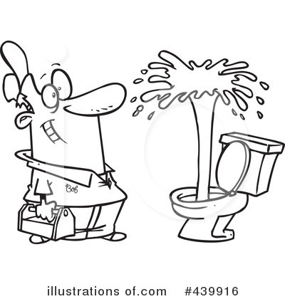 Royalty-Free (RF) Plumber Clipart Illustration by toonaday - Stock Sample #439916