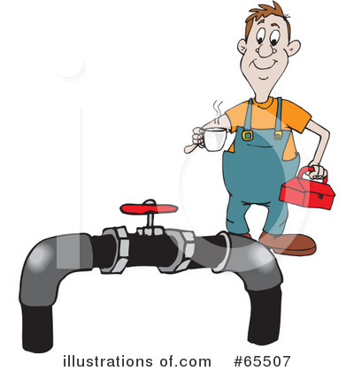 Plumber Clipart #65507 by Dennis Holmes Designs