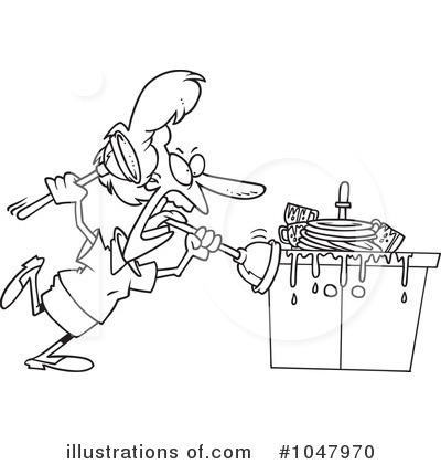 Royalty-Free (RF) Plumbing Clipart Illustration by toonaday - Stock Sample #1047970