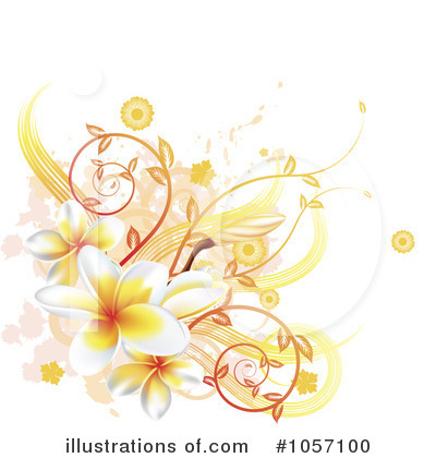 Plumeria Clipart #1057100 by AtStockIllustration