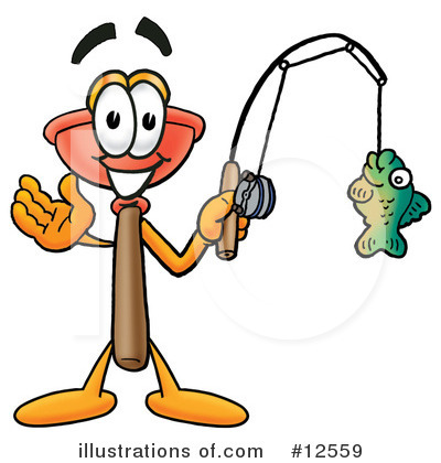 Plunger Character Clipart #12559 by Toons4Biz