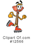 Plunger Character Clipart #12566 by Mascot Junction