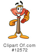 Plunger Character Clipart #12572 by Mascot Junction