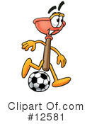 Plunger Character Clipart #12581 by Mascot Junction