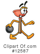 Plunger Character Clipart #12587 by Mascot Junction