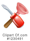 Plunger Clipart #1230491 by AtStockIllustration