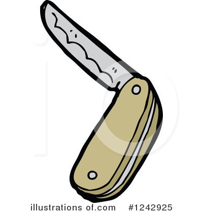 Royalty-Free (RF) Pocket Knife Clipart Illustration by lineartestpilot - Stock Sample #1242925