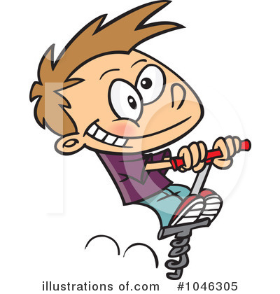 Pogo Stick Clipart #1046305 by toonaday
