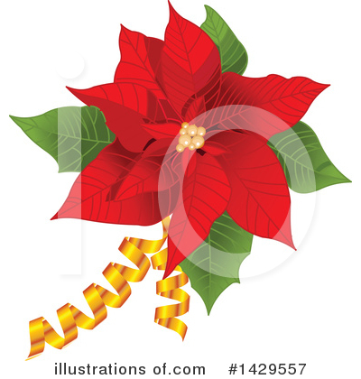Royalty-Free (RF) Poinsettia Clipart Illustration by Pushkin - Stock Sample #1429557