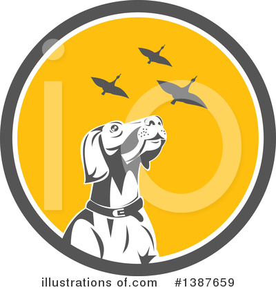 Royalty-Free (RF) Pointer Dog Clipart Illustration by patrimonio - Stock Sample #1387659