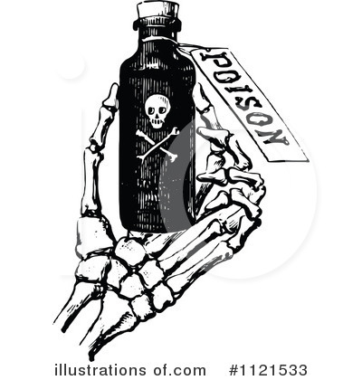 Royalty-Free (RF) Poison Clipart Illustration by Prawny Vintage - Stock Sample #1121533