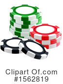 Poker Chips Clipart #1562819 by Vector Tradition SM