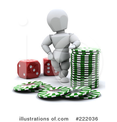 Royalty-Free (RF) Poker Clipart Illustration by KJ Pargeter - Stock Sample #222036