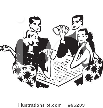 Royalty-Free (RF) Poker Clipart Illustration by BestVector - Stock Sample #95203