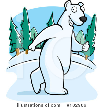 Royalty-Free (RF) Polar Bear Clipart Illustration by Cory Thoman - Stock Sample #102906