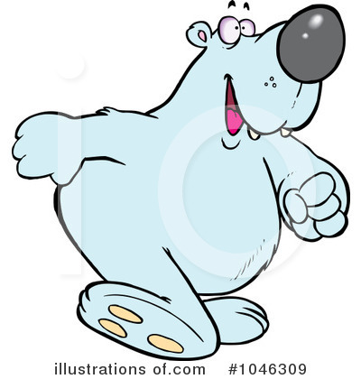 Royalty-Free (RF) Polar Bear Clipart Illustration by toonaday - Stock Sample #1046309