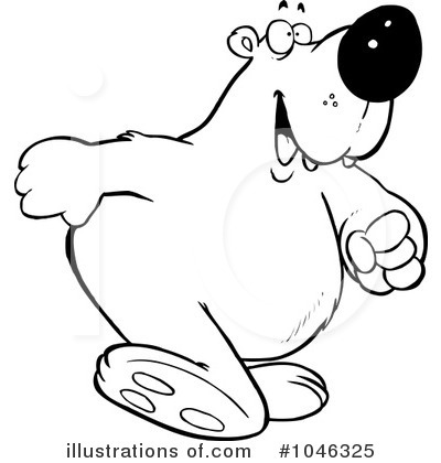 Royalty-Free (RF) Polar Bear Clipart Illustration by toonaday - Stock Sample #1046325