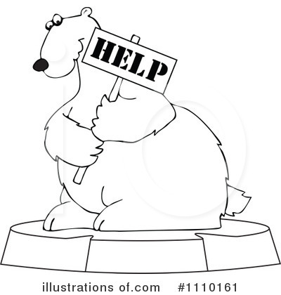 Royalty-Free (RF) Polar Bear Clipart Illustration by djart - Stock Sample #1110161