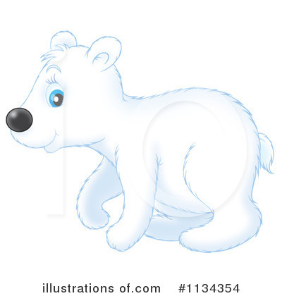 Polar Bear Clipart #1134354 by Alex Bannykh