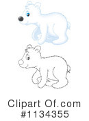 Polar Bear Clipart #1134355 by Alex Bannykh