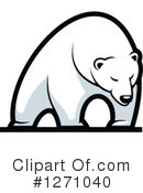 Polar Bear Clipart #1271040 by Vector Tradition SM