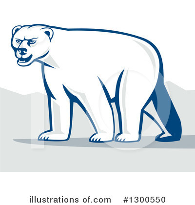 Royalty-Free (RF) Polar Bear Clipart Illustration by patrimonio - Stock Sample #1300550