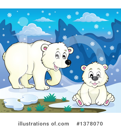 Polar Bear Clipart #1378070 by visekart