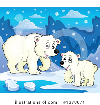 Polar Bear Clipart #1378071 by visekart