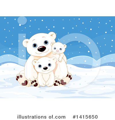 Royalty-Free (RF) Polar Bear Clipart Illustration by Pushkin - Stock Sample #1415650