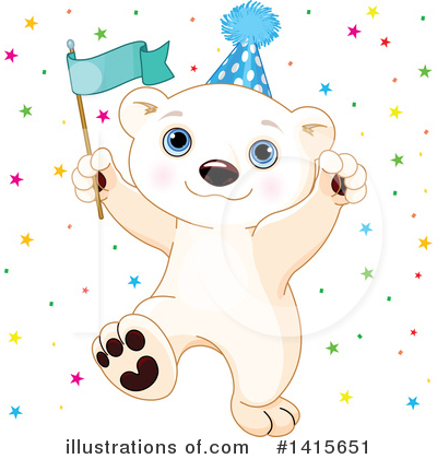 Royalty-Free (RF) Polar Bear Clipart Illustration by Pushkin - Stock Sample #1415651