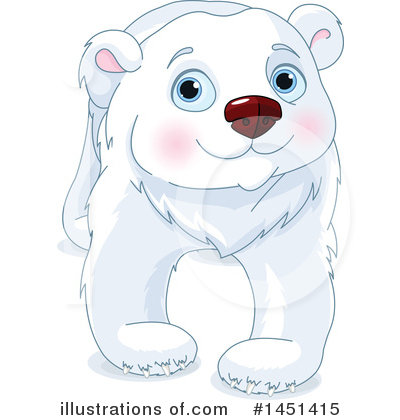 Royalty-Free (RF) Polar Bear Clipart Illustration by Pushkin - Stock Sample #1451415