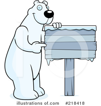 Polar Bear Clipart #218418 by Cory Thoman