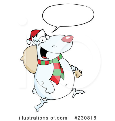 Royalty-Free (RF) Polar Bear Clipart Illustration by Hit Toon - Stock Sample #230818