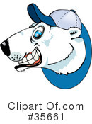 Polar Bear Clipart #35661 by Dennis Holmes Designs
