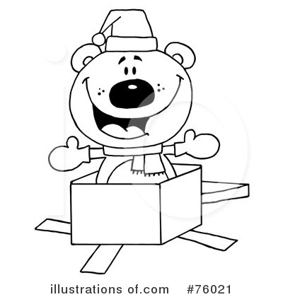 Royalty-Free (RF) Polar Bear Clipart Illustration by Hit Toon - Stock Sample #76021