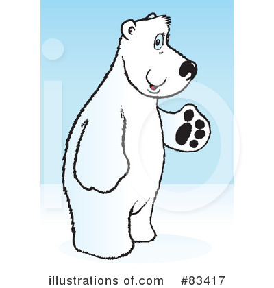 Royalty-Free (RF) Polar Bear Clipart Illustration by Snowy - Stock Sample #83417