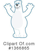 Polar Bear School Mascot Clipart #1366865 by Mascot Junction